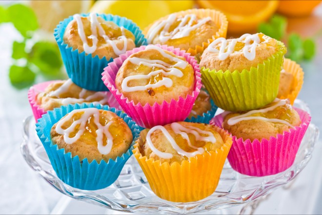 Muffins med appelsinmarmelade Oppskrift