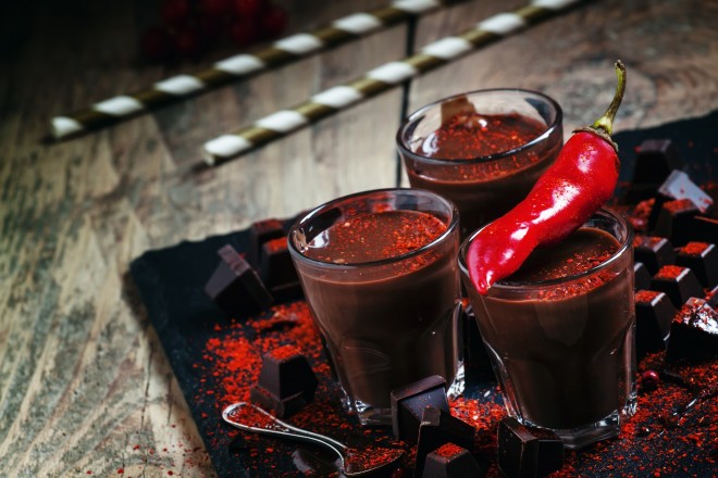 Varm sjokolade med chili Oppskrift