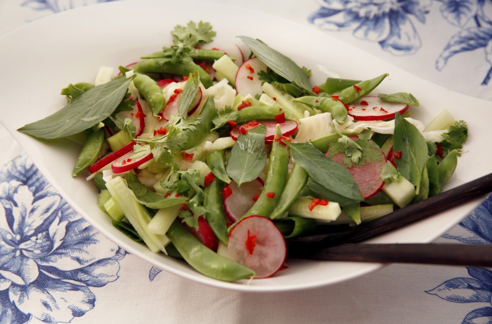 Frisk salat til fet og kraftig buklist Oppskrift