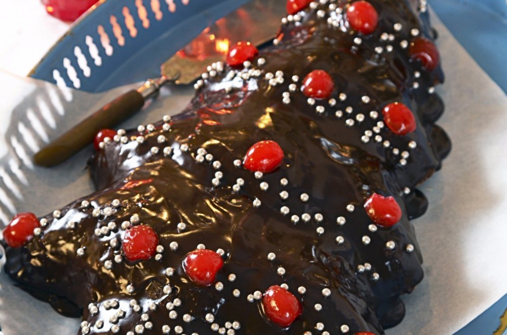 Sjokoladekake i julefrom Oppskrift