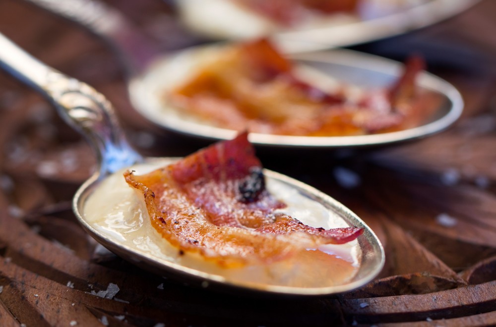 Lutefiskrester med bacon Oppskrift