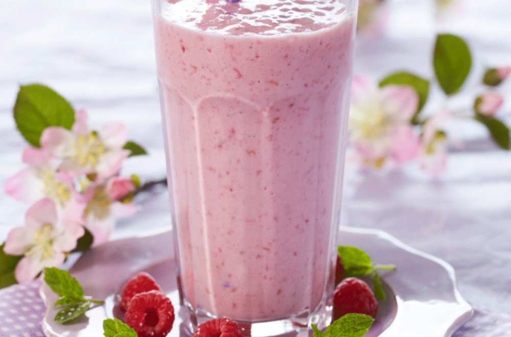 Pink smoothie Oppskrift