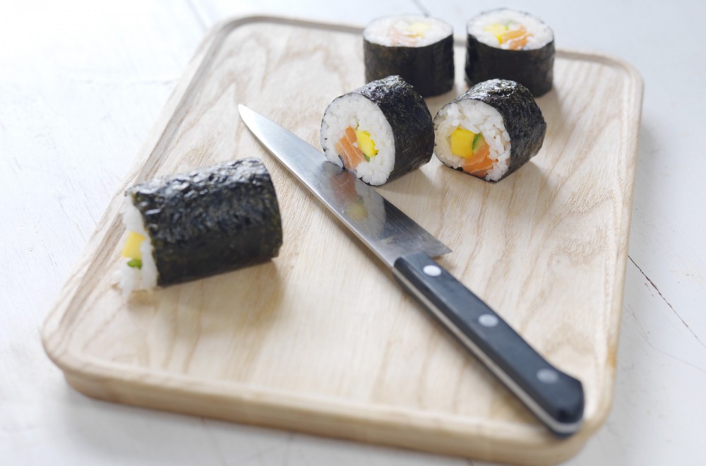 Maki sushi med laks Oppskrift