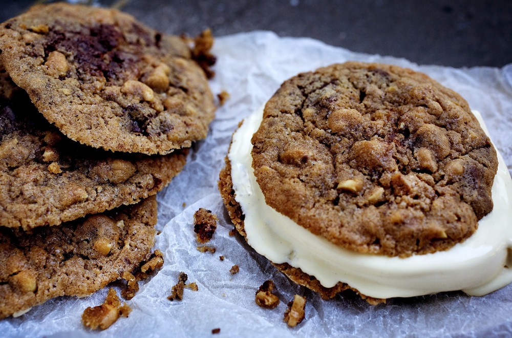 Cookies med cookie dough ice cream Oppskrift